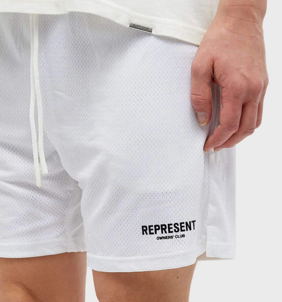 Owners Club Shorts White - Represent