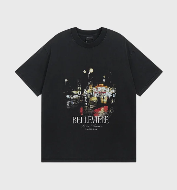 Tshirt Belleville Washed “Black” – Balenciaga – UnderBoost