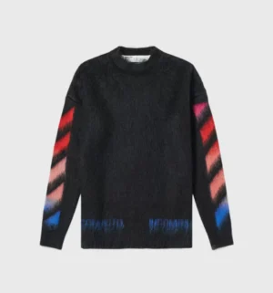 Sweater Knit Arrows - Off-White