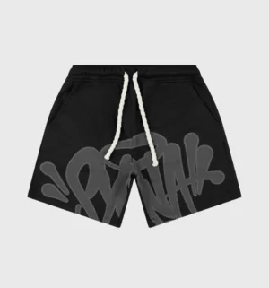 Syna Black Logo Shorts