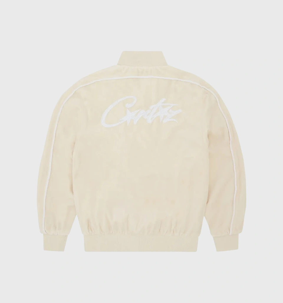 Corteiz Allstarz VVS Velour Jacket 'Vanilla'