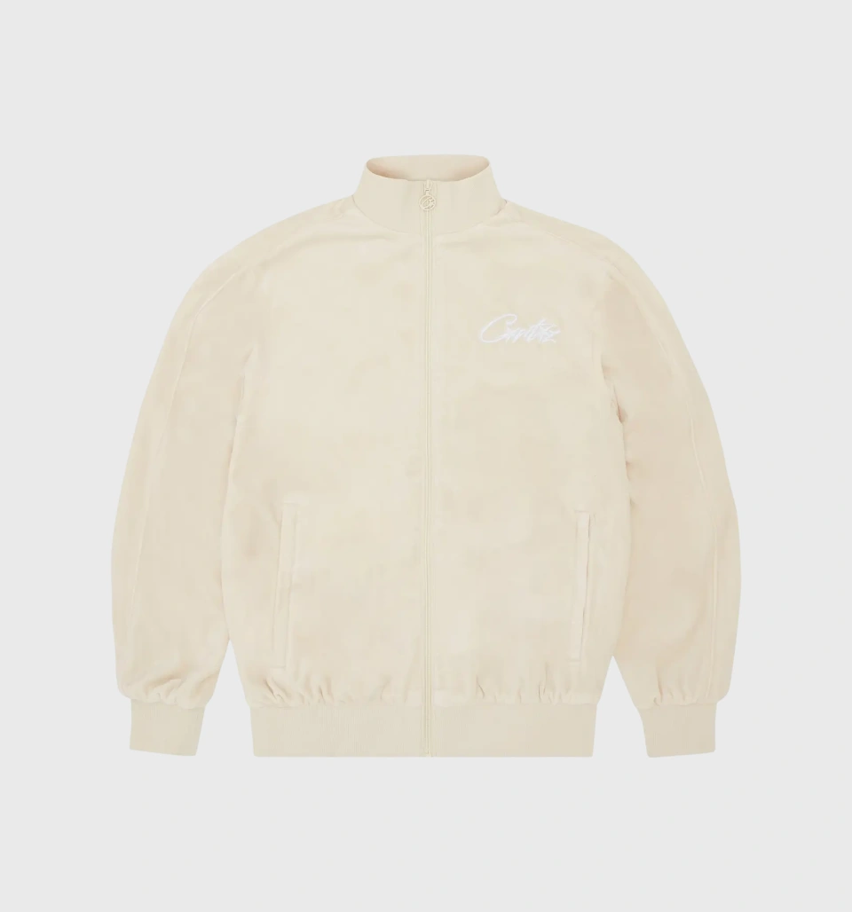 Corteiz Allstarz VVS Velour Jacket 'Vanilla'