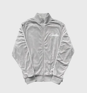 Corteiz Allstarz VVS Velour Jacket Grey