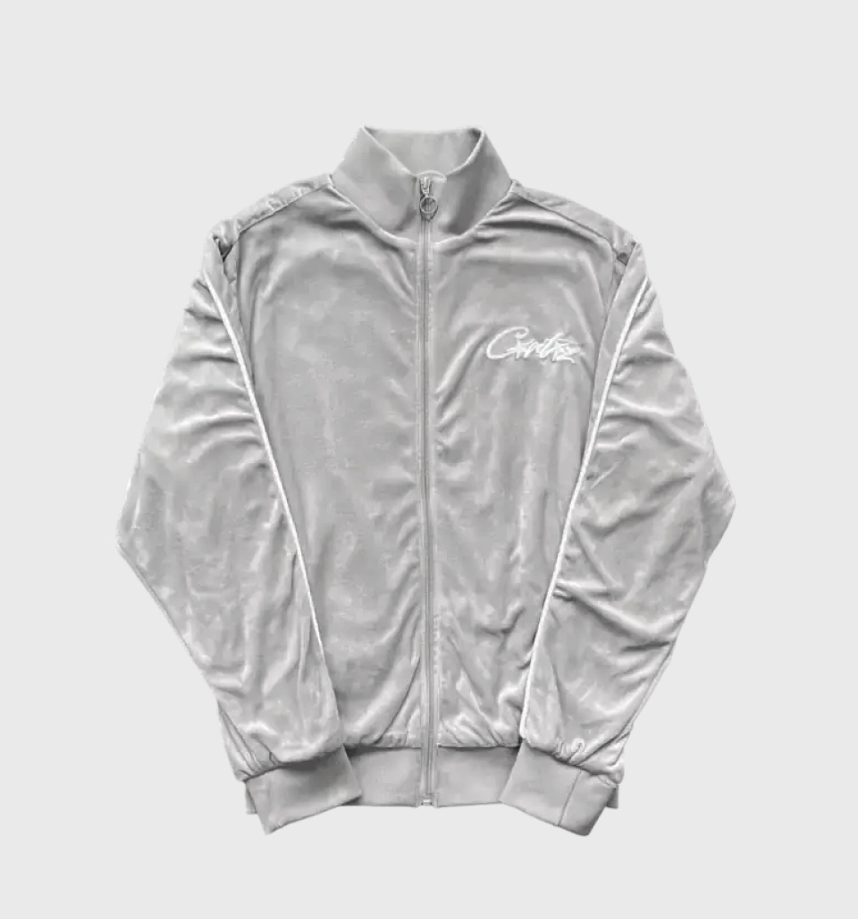 Corteiz Allstarz VVS Velour Jacket Grey