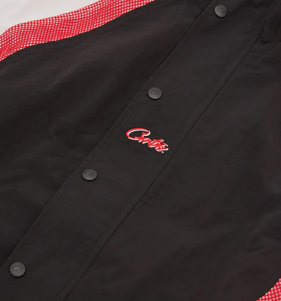 Vertigo Shuku Jacket "Black/Red" - Corteiz