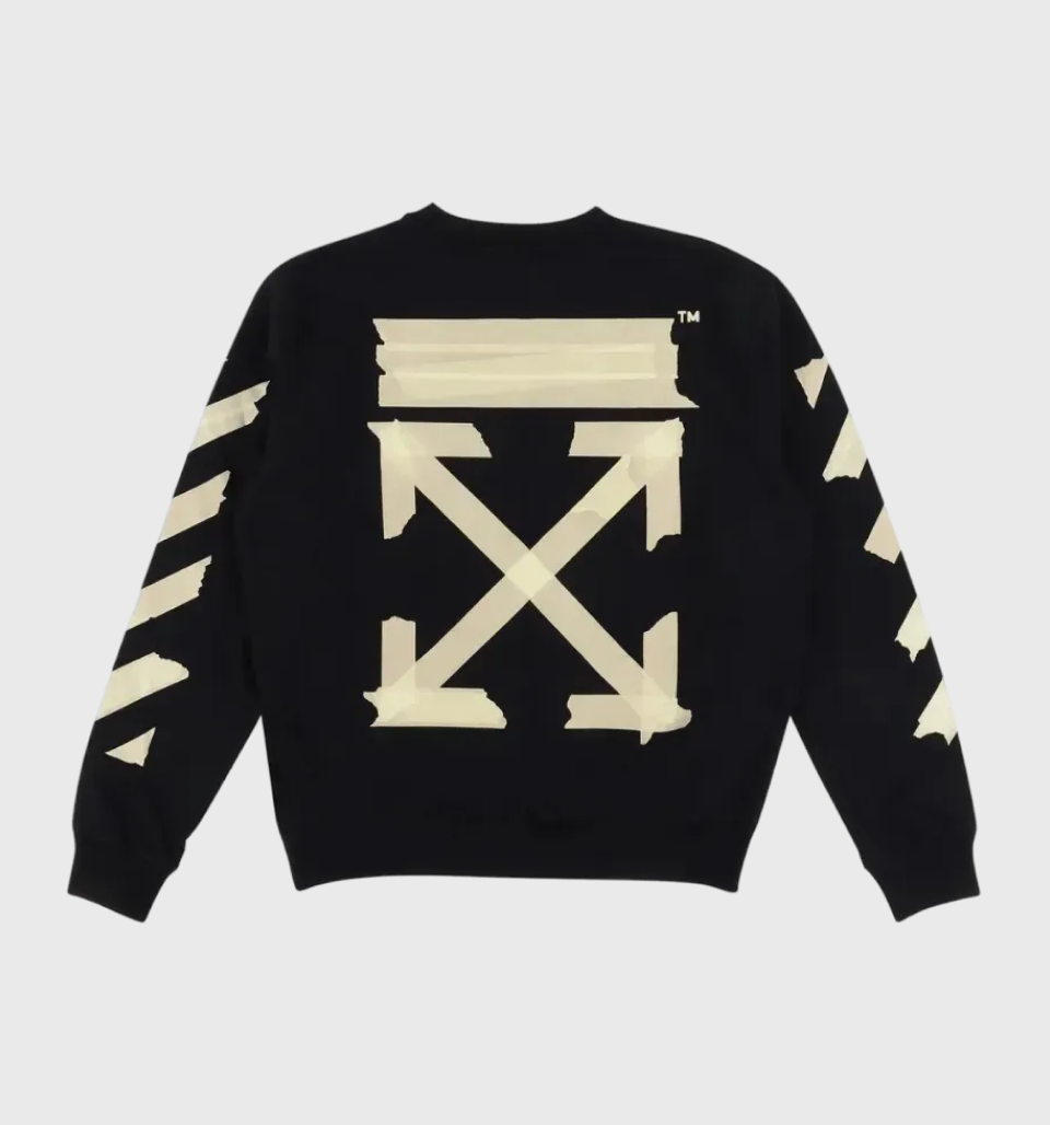 Moletom Off-White Tape Arrows Logo Black