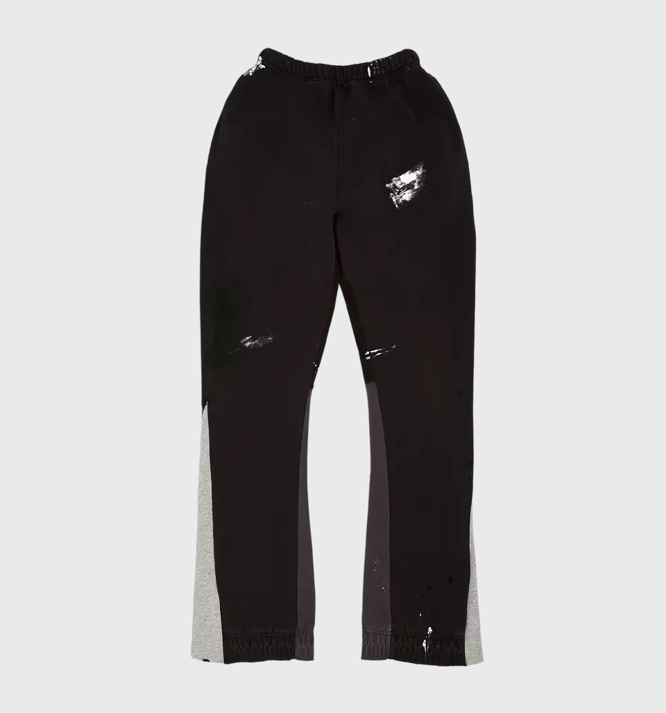 Painted Flare Sweatpant Black - Gallery Dept