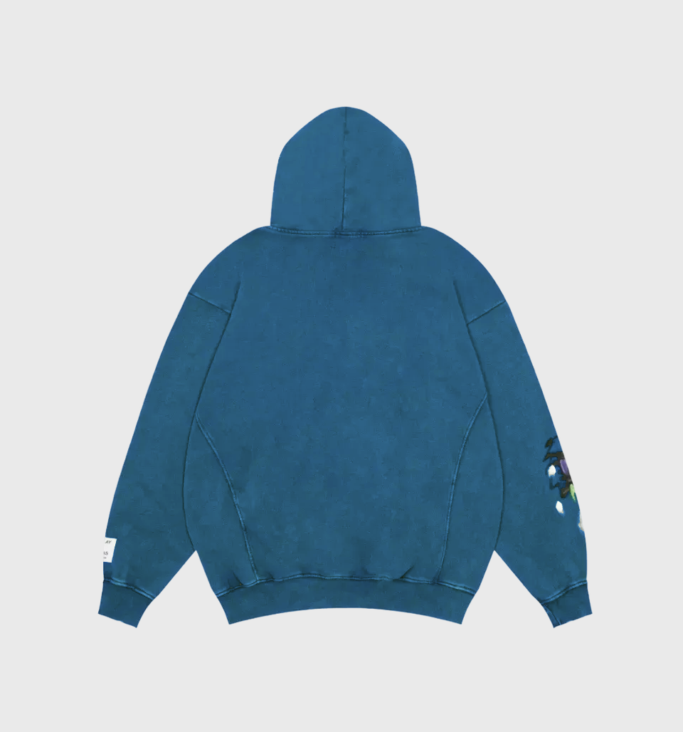 Painted Flare Sweatshirts Black - Gallery Dept