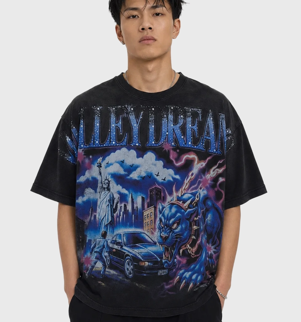 Big Monster Black Bling Tee - Vale Forever